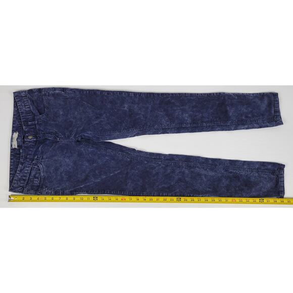 Free‎ People Womens 27 Corduroy Chino Straight Leg Mid Rise Navy Blue Pants - Picture 8 of 12